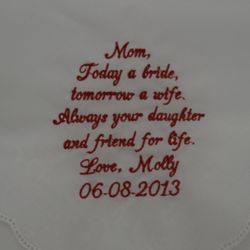 Personalized Always Your Daughter Hankercheif