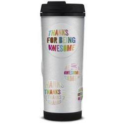 Thanks For Being Awesome Glitter Travel Tumbler
