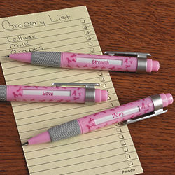 Pink Ribbon Message Pens