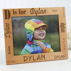Alphabet Name Personalized Kid's 8x10 Picture Frame