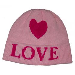 Girl's Personalized Floating Heart Hat