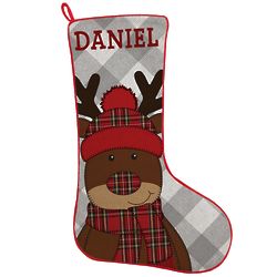Personalized Holiday Reindeer Buddy Stocking