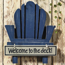 "Welcome to the Deck" Sign