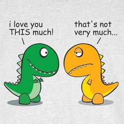 Adult I Love You This Much Dinosaur Shirt