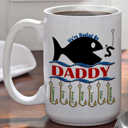 Personalized Large Hooked On You Coffee Mug