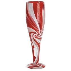 Candy Cane Swirl Sexy Pilsner Glass