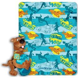 Scooby Mystery Fleece Blanket with Character Pillow