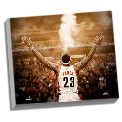Cleveland Cavaliers LeBron James "Powder" Canvas