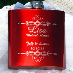 Personalized Bridesmaid Flask
