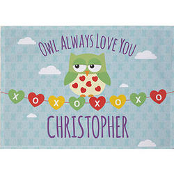 Personalized Owl Always Love You Kids Placemat