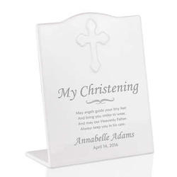 My Christening Personalized Ceramic Plaque