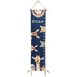 Personalized Woodland Animals Growth Chart
