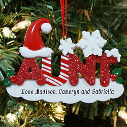 Aunt Personalized Christmas Ornament
