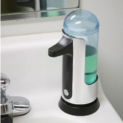 iTouchless Soap Dispenser with Clear Plastic Chamber