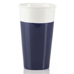 Blue Ceramic Iced Tea Tumbler