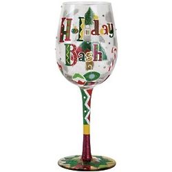 Holiday Bash Wine Glass