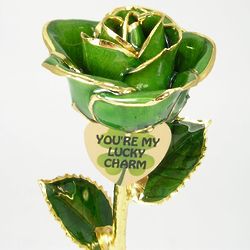 11" Lucky Charm Light Irish Green Rose