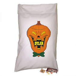 Personalized Jack O' Lantern Trick or Treat Bag