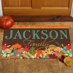 Family's Personalized Fabulous Fall Doormat