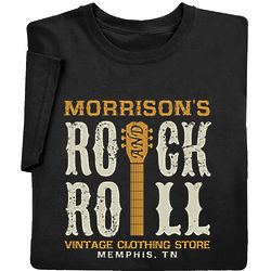 Personalized Rock & Roll Vintage Store Tee