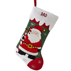 Personalized Jolly Christmas Santa Pal Stocking