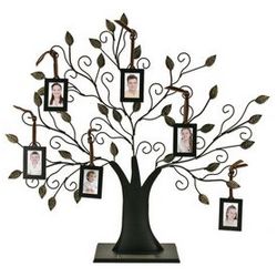 Family Tree with Six Hanging Frames
