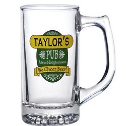 Personalized We Cheer Beer Mug Set