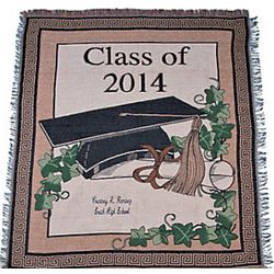 Class of 2014 Personalized Graduation Throw Blanket