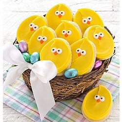 Easter Chick Cookies Gift Basket