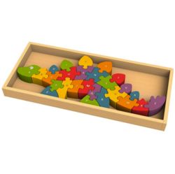 A To Z Dinosaur Chunky Wooden Puzzle