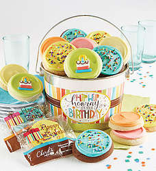 Hip Hip Hooray Birthday Cookies Gift Pail