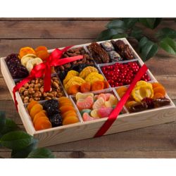 Deluxe Dried Fruit, Nuts and Sweets Gift Box