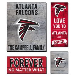 Personalized Atlanta Falcons Love Mega Canvas Prints