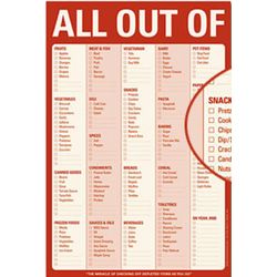 All Out of Groceries Notepad