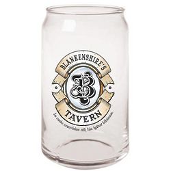 Personalized We Drink Here Beer Can Glass Set