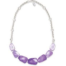 Orchid Sparkle 2-In-1 Convertible Necklace and Bracelet
