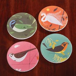 Charley Harper Feathered Friends Coaster Set