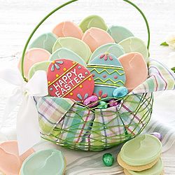 Wire Egg Gathering Cookie Gift Basket