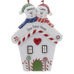 Personalized Couple House Ornament