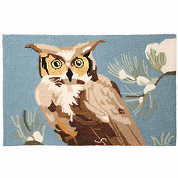 Woodland Owl Accent Rug