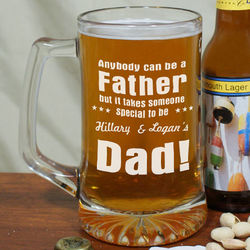 Special Dad Glass Beer Mug