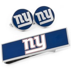 New York Giants Cuff Links and Money Clip Gift Set