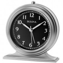 Benjamin Satin Silver Tone Alarm Clock