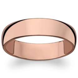 Rose Gold Plated Classic Wedding Band