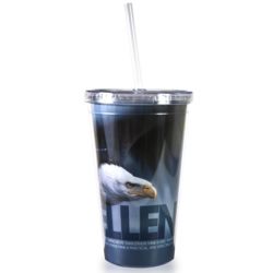 Excellence Eagle Acrylic Straw Tumbler