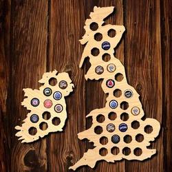 United Kingdom and Ireland Beer Cap Map