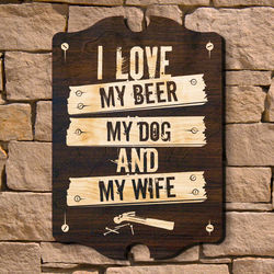 Personalized Stuff Guys Love Wooden Sign