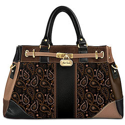 Tribeca Paisley Pattern Designer Handbag
