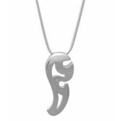 Sterling Silver French Curve Necklace