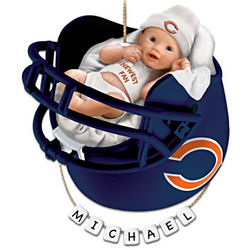 Personalized Chicago Bears Baby's First Christmas Ornament